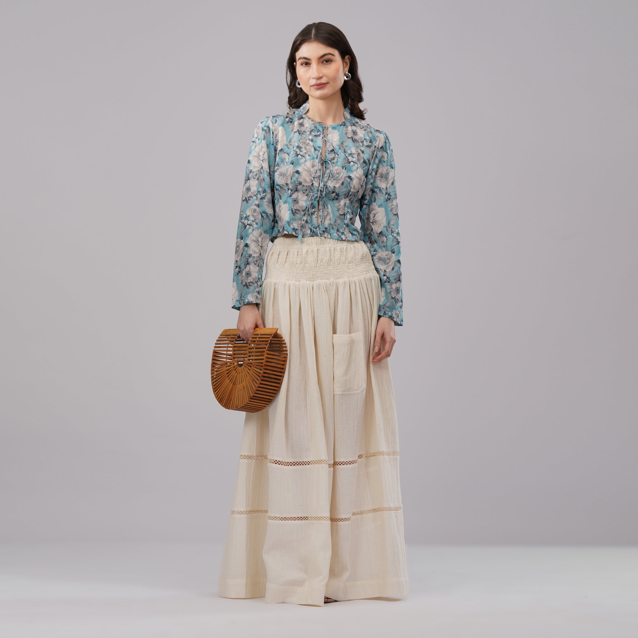 Full Moon Open Up Crop Top