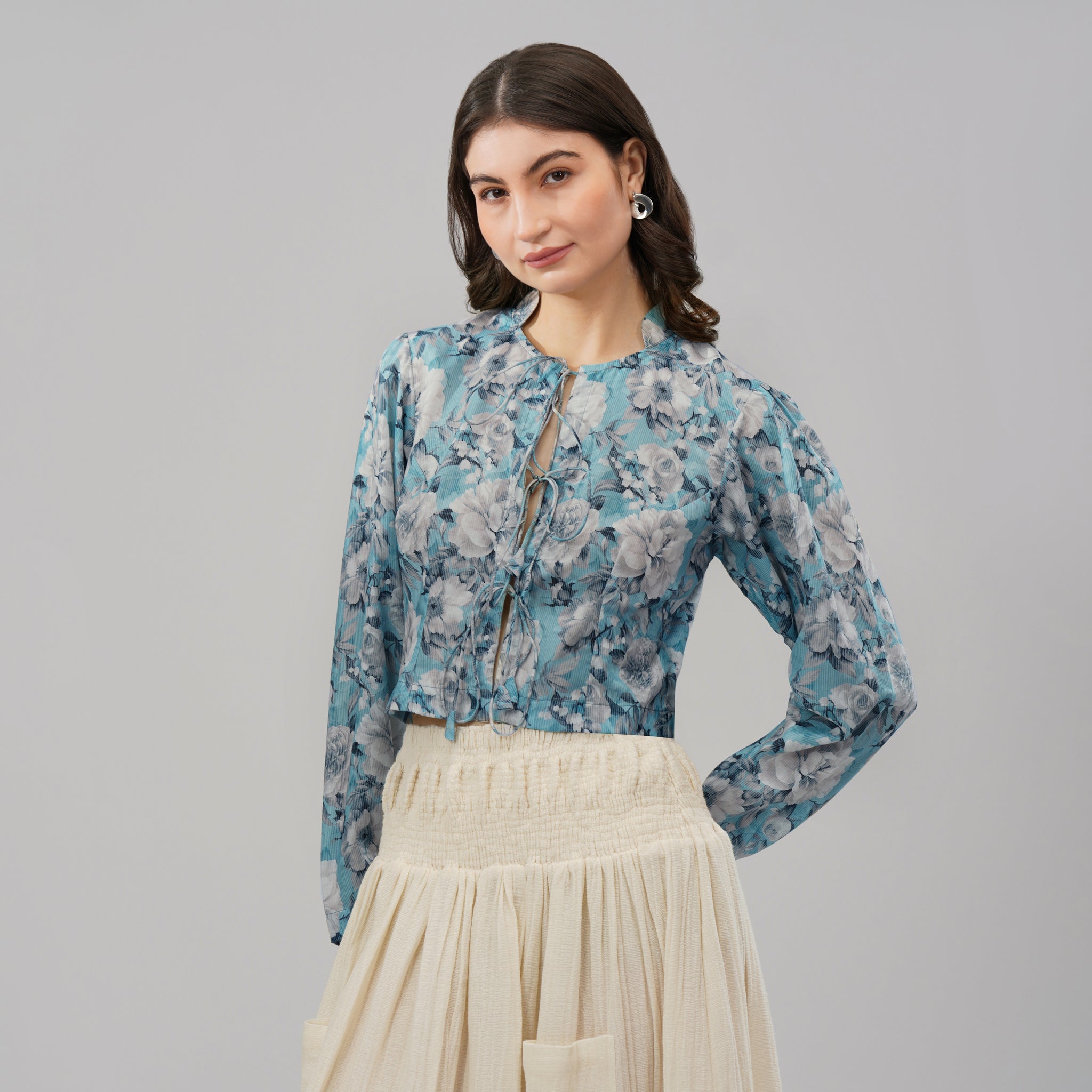 Full Moon Open Up Crop Top